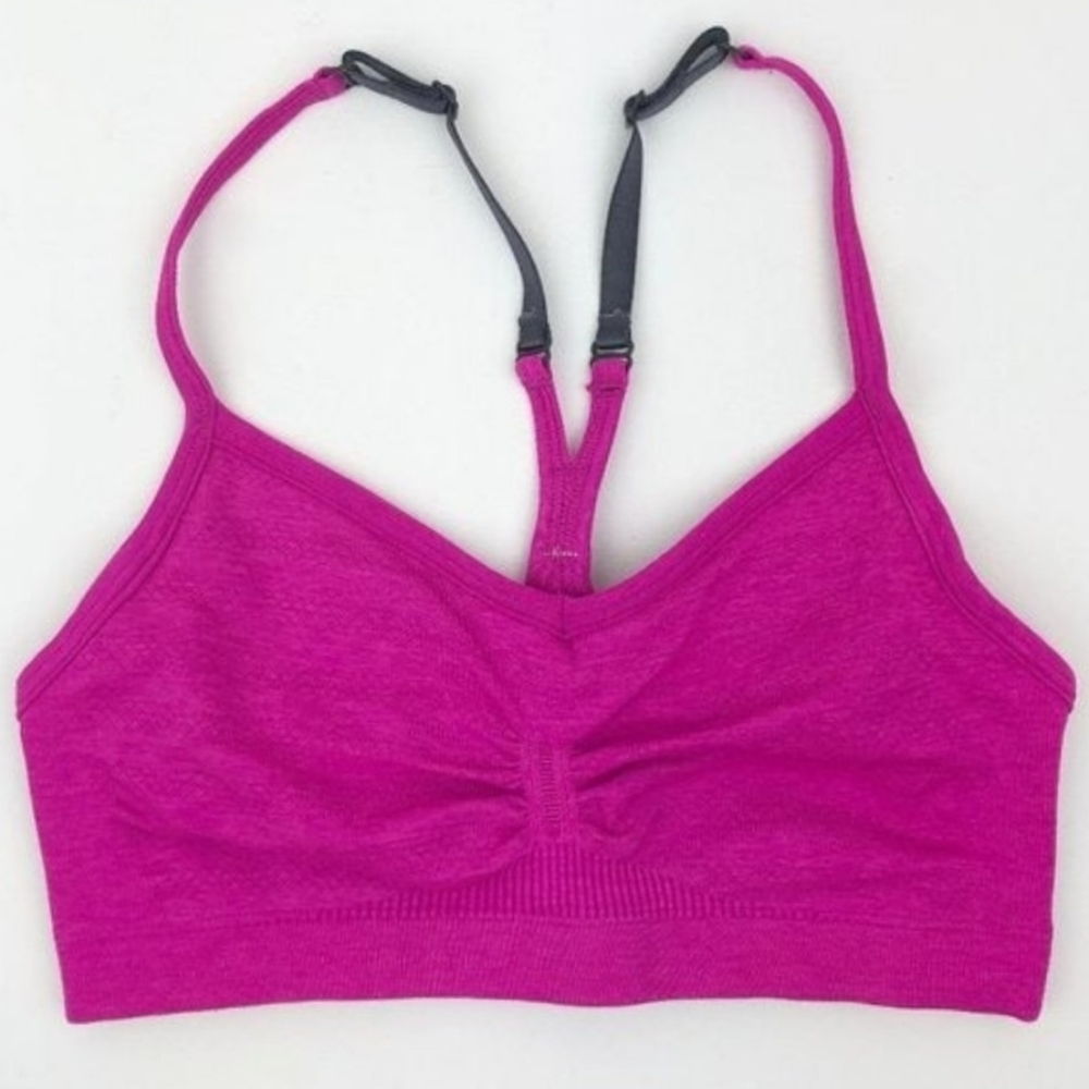 Ebb & Flow Sports Bra Hot Pink Adjustable Straps Lululemon